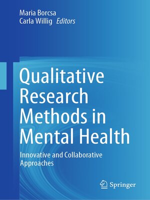 cover image of Qualitative Research Methods in Mental Health